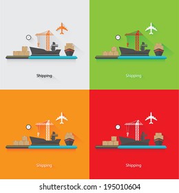 Shipping Concept,vector