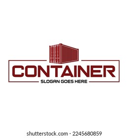 Vorlage für Vektorgrafik der Vektorgrafik des Versandcontainer-Box-Designs