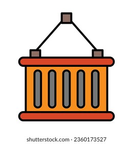 Shipping Container Icon Design For Personal And Commercial Use