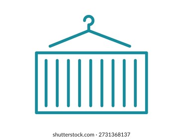 Icono de contenedor de envío Comercio mundial