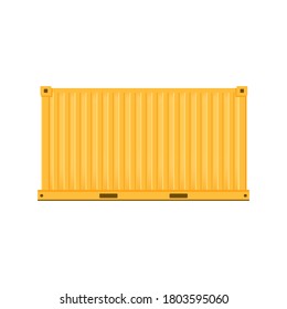 Contenedor de envío, Contenedor Entrega de envío Icono de almacenamiento Símbolo Vector Ilustración fondo
