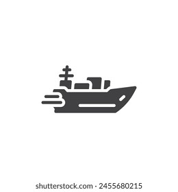 Icono de Vector de contenedor de envío. signo plano lleno para concepto móvil y Diseño web. Icono de glifo de carguero. Símbolo, ilustración del logotipo. Vector gráfico