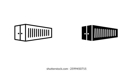 Shipping Containericons for ui. vector illustration