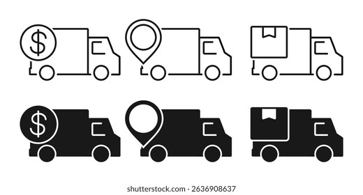 Shipping cost, logistic icon. Illustration vector