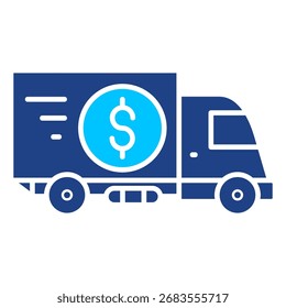 Coleta de Ícone de Vetor Simples de Custo de Entrega
