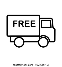 shipping courier delivery icon vector template
