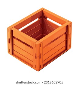 Caja de envío con icono de contenedor de carga aislado