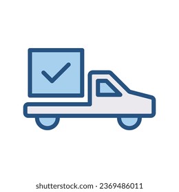 Shipping delivered icon, Vector Graphics