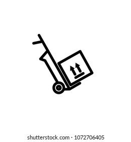 shipping delivery cargo package icon vector template