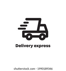 Diseño de icono de envío expreso