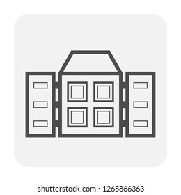 Shipping and delivery icon on white background.