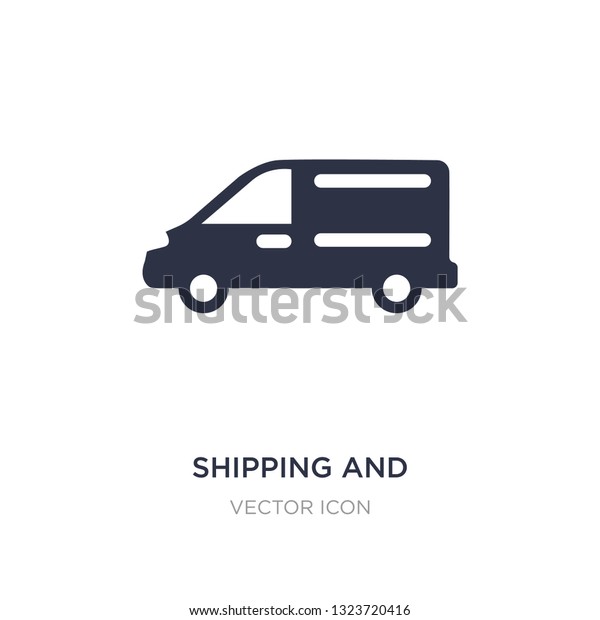 shipping and delivery icon on white background.\
Simple element illustration from Transport concept. shipping and\
delivery sign icon symbol\
design.