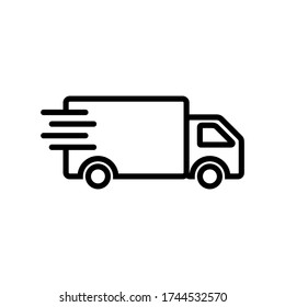 shipping delivery icon symbol vector on white background