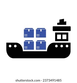 Shipping Delivery Icon, Vector Graphics