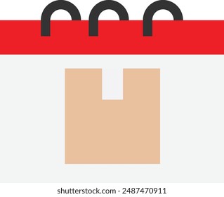 Shipping Delivery Package Icon Vector FLat Illustration