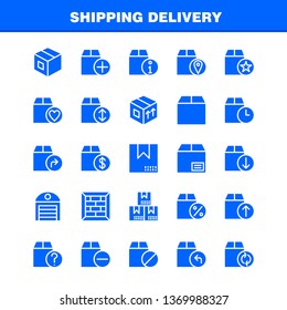 Shipping Delivery Solid Glyph Icon Pack For Designers And Developers. Icons Of Shipment, Shipping, Up, Upload, Box, Delivery, Package, Packages, Vector