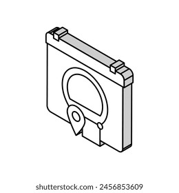 Vector isométrico de tiempo de entrega de envío. símbolo de tiempo de entrega de envío. ilustración de símbolo aislado