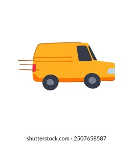 shipping delivery truck cartoon. transport cargo, distribution parcel, fleet ing shipping delivery truck sign. isolated symbol vector illustration