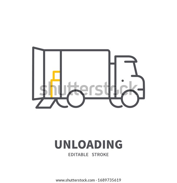 Shipping and delivery vector icon on white\
background. Express delivery and global logistics icon. Perfect for\
web, EPS, editable\
stroke
