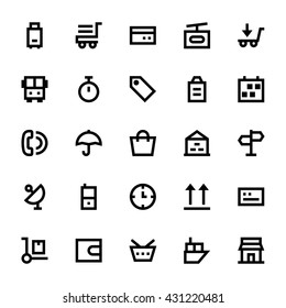 Shipping and Delivery Vector Icons 1