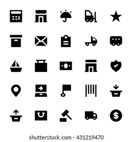 Shipping and Delivery Vector Icons 2