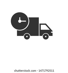Shipping and delivery of web icon black. symbol graphic vector illustration