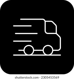 Shipping E-Commers icon with black filled line style. transportation, delivery, cargo, truck, shipment, logistics, distribution. Vector illustration