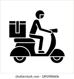 Shipping Fast Delivery Man Riding Motorcycle Stock Vector (Royalty Free ...