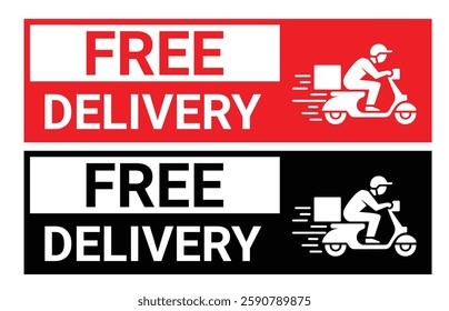 Shipping fast delivery man riding motorcycle icon symbol, Pictogram silhouette flat design for apps and websites, Track and trace processing status, Isolated on white background, Vector illustration