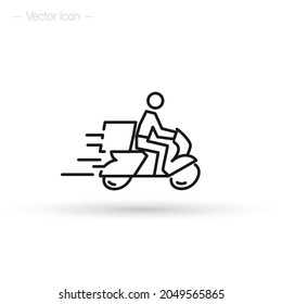 Shipping fast delivery. Quick delivery service. Isolated vector illustration.