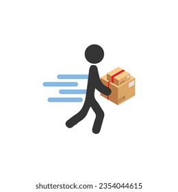 Shipping fast delivery truck with clock. Online delivery service. Express delivery, quick move. Fast shipping truck for apps and websites. van moving fast. Chronometer, fast service 24 7
