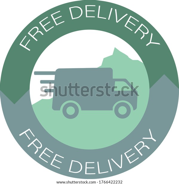 Shipping fast delivery truck\
symbol Free shipping symbol. Vector illustration.free delivery \
sticker.Free shipping symbol. Vector illustration.free delivery\
