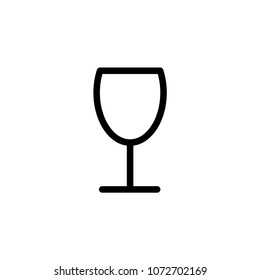 shipping fragile icon vector template 