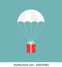 Regalo de envío por aire. Ilustración del vector