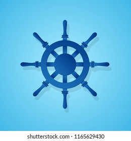 Shipping icon blue concept