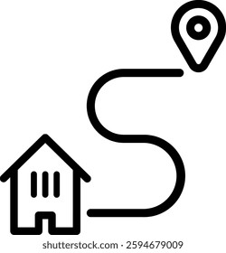 Shipping Icon Design Black Color
