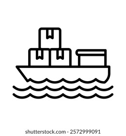 Shipping Icon Element For Design