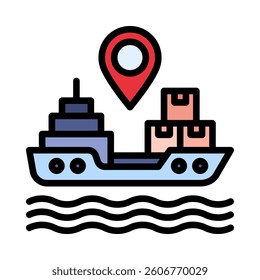 Shipping Icon Element for Design