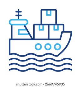 Elemento del icono del envío para el diseño