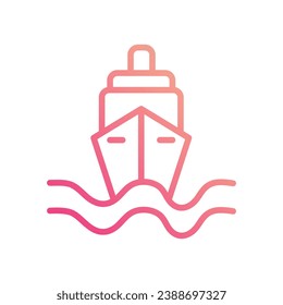 Shipping icon isolate white background vector stock illustration