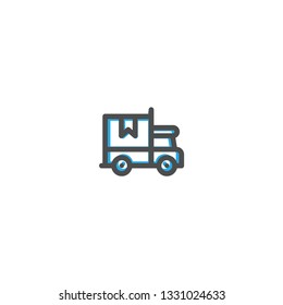 Shipping Icon Line Design. E Commerce icon vector illustration design
