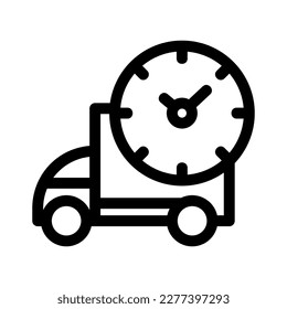 icono de envío o logotipo símbolo de señalización aislado ilustración vectorial - iconos vectoriales de estilo negro de alta calidad
