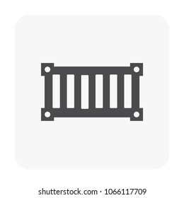 Shipping icon on white background.