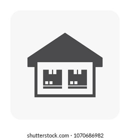 Shipping icon on white background.