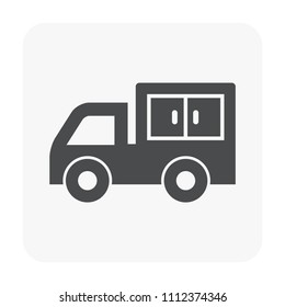 Shipping icon on white background.