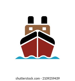 shipping icon on a white background, vector illustration
