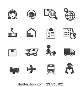 shipping icon set