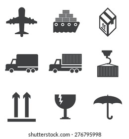 shipping icon set.