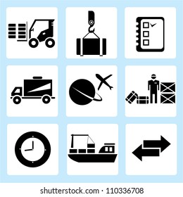 shipping icon set, delivery
