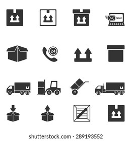 Shipping icon set,Vector EPS10.